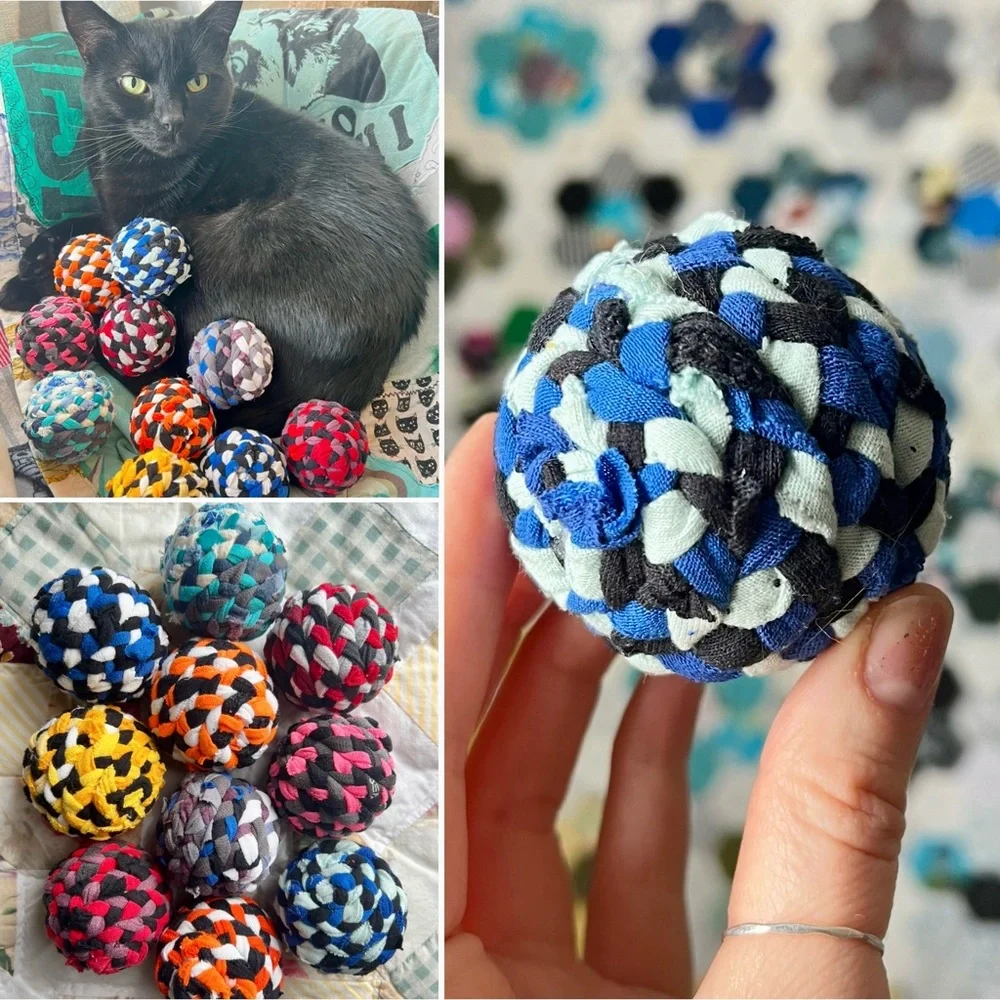 Colorful Cat Toy - Braided Ball